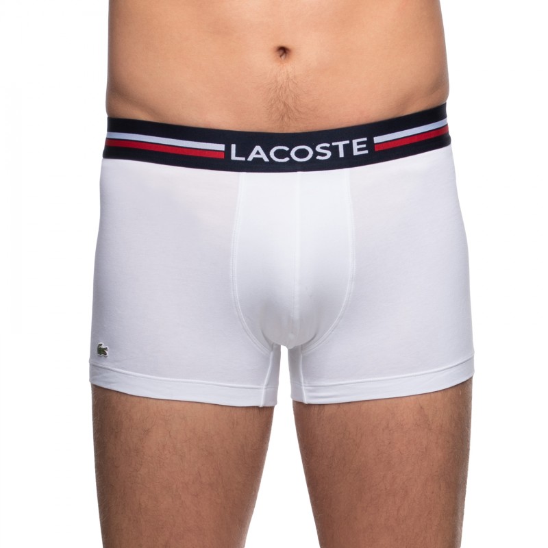 Boxerman_Herrenunterwäsche_Boxershorts_Lacoste_3-er Set_Trunks_Blau & Weiß