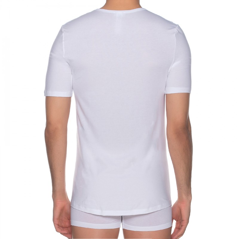 Boxerman_Herrenunterwäsche_Unterhemd_HANRO_T-Shirt_Weiß