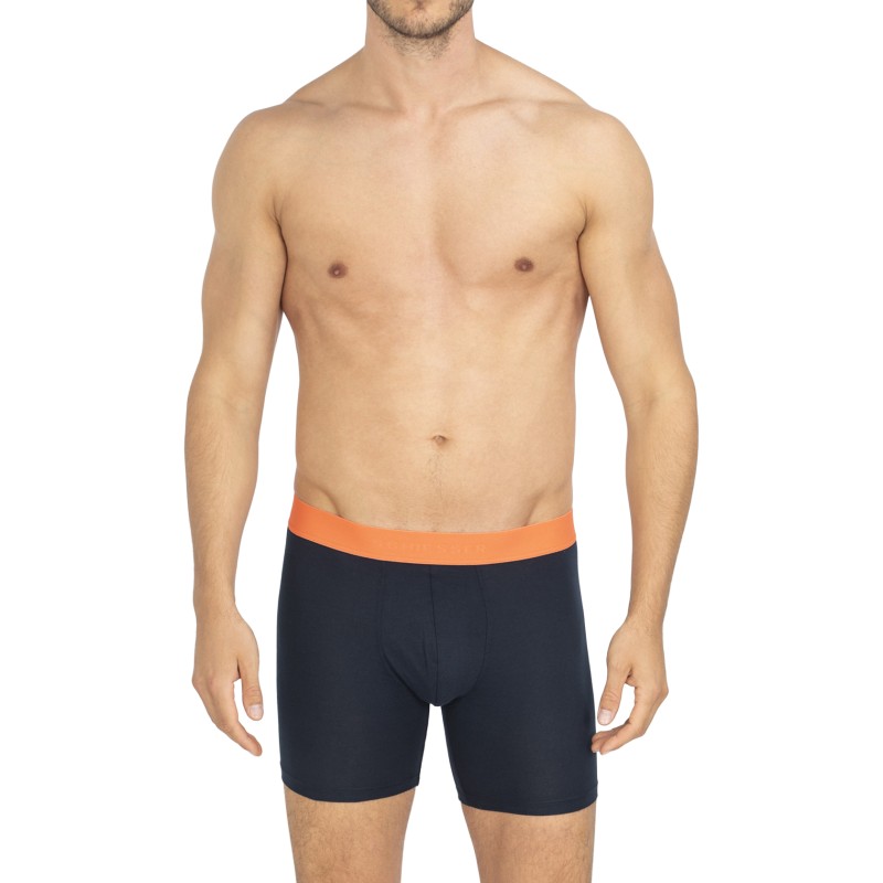 Schiesser_2-erSet_Trunks_Dunkelblau_mitverschiedenfarbigemWebbund