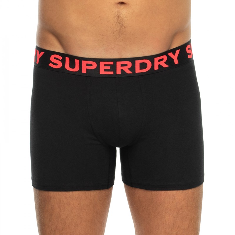 Superdry_2-erSet_BoxerBriefs_Schwarz,Pink&Blau