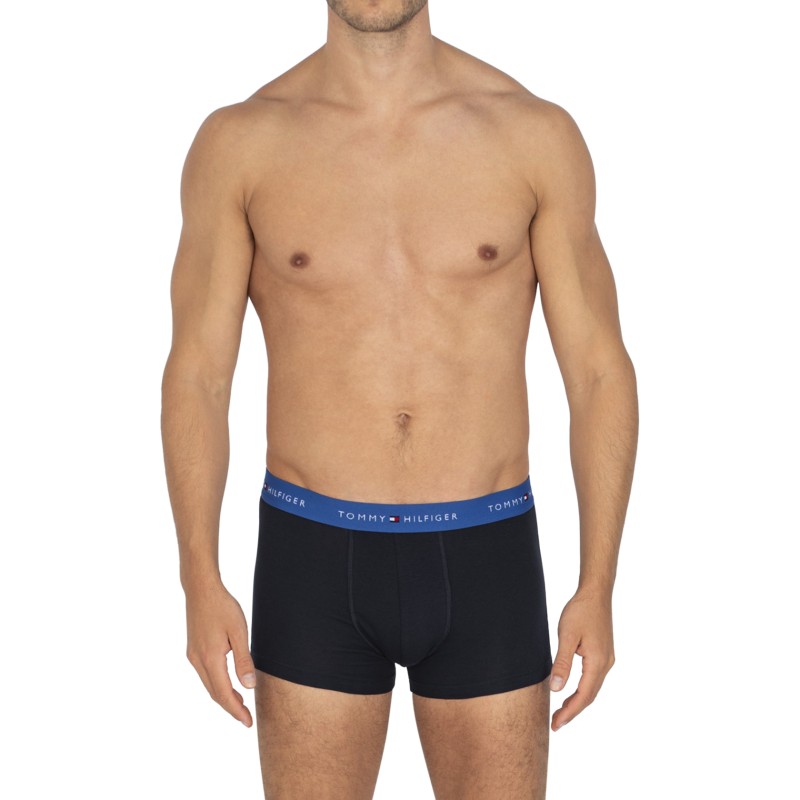 TommyHilfiger_3-erSet_Trunks_Blau_mitverschiedenfarbigemWebbund