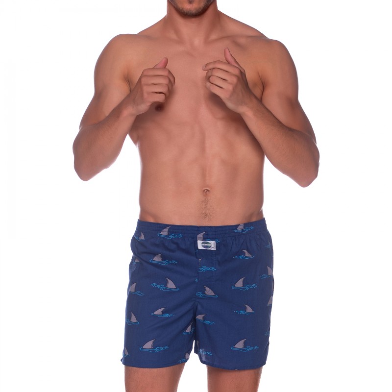 Boxerman_Herrenunterwäsche_D.E.A.LInternational_Boxershorts_Blau_Motiv