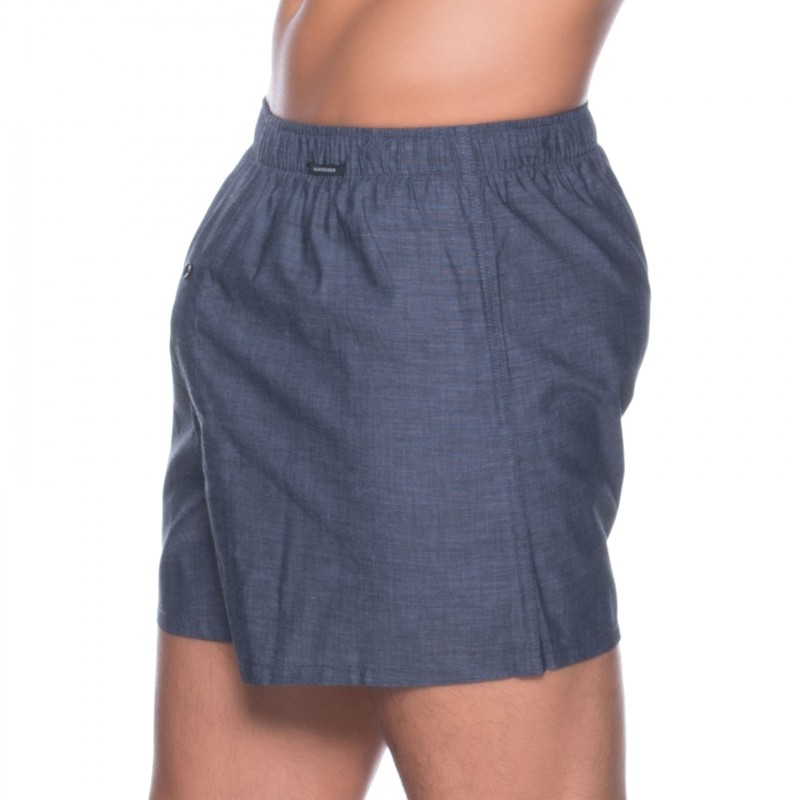 Schiesser_2-erSet_Boxershorts_Blau_kariert