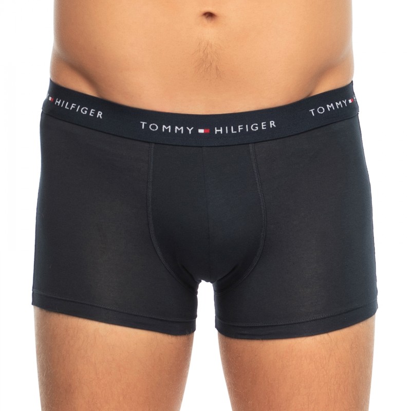 TommyHilfiger_3-erSet_Trunks_Blau&Khaki_mitverschiedenfarbigemWebbund