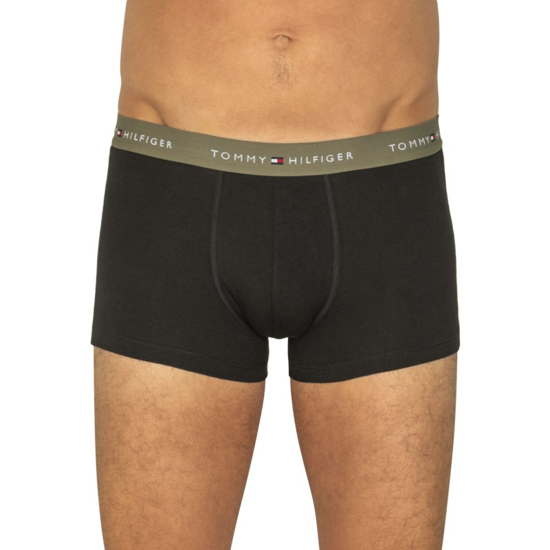 TommyHilfiger_3-erSet_Trunks_Schwarz_mitverschiedenfabigemWebbund