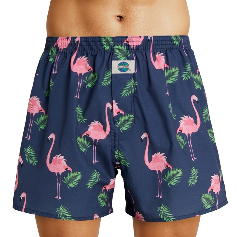 D.E.A.L International Boxershorts Dunkelblau mit Flamingo Print günstig online kaufen