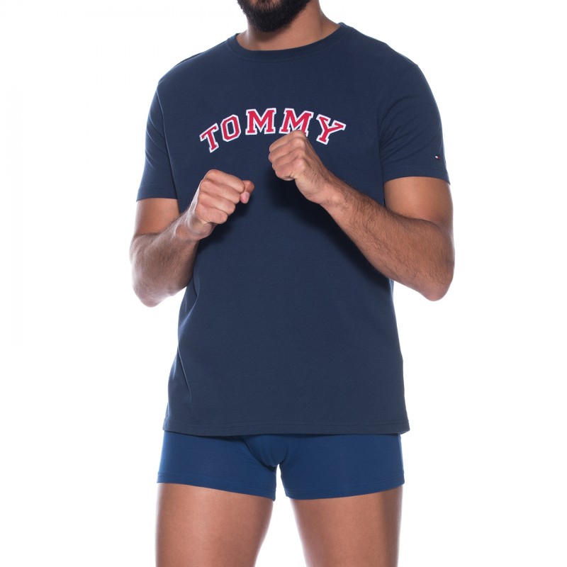 TommyHilfiger_T-Shirt_Blau_mitSchriftzug