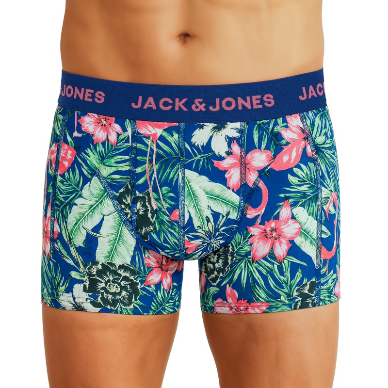 Jack & Jones 3-er Set Trunks Blau & Grün mit Motiv