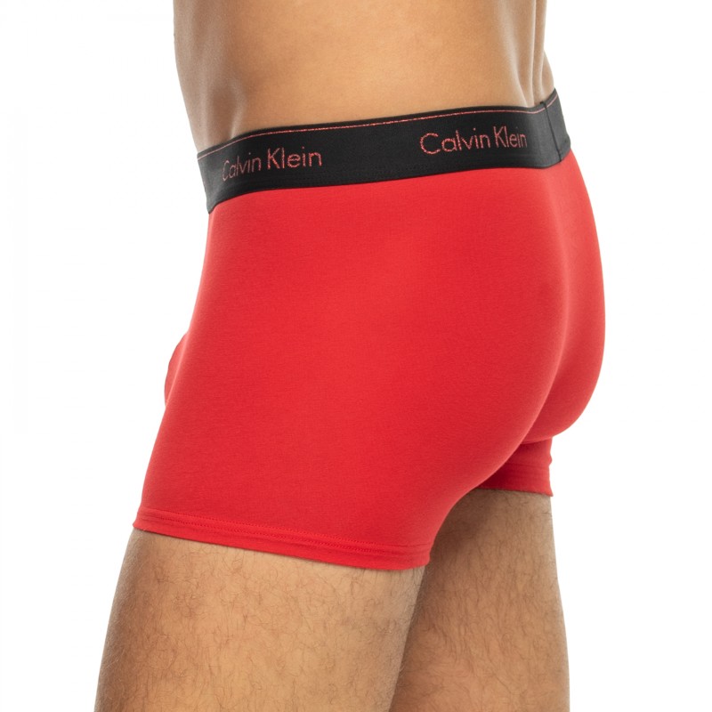 CalvinKlein_3-erSet_Trunks_Schwarz&Rot