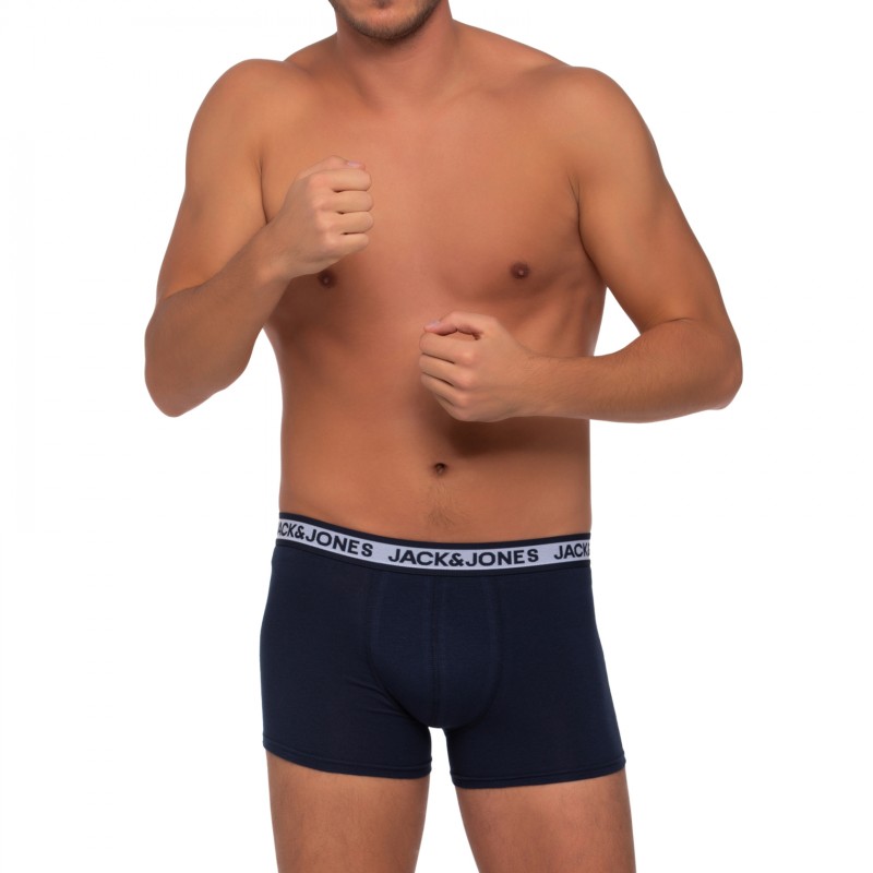 Boxerman_Herrenunterwäsche_Boxershorts_Jack & Jones_Set_Trunks_Schwarz, Blau & Motiv