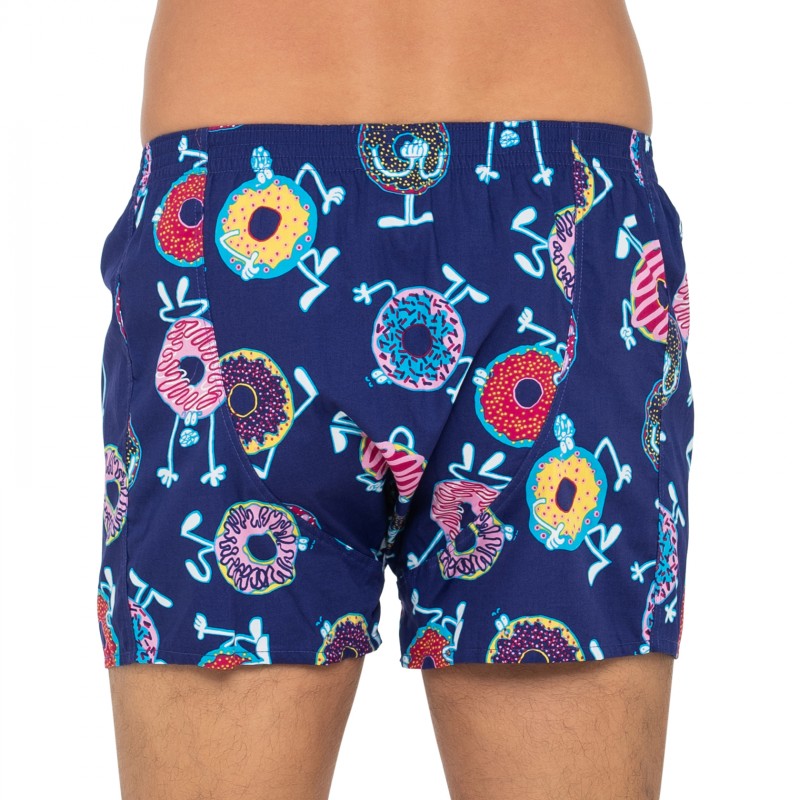 LousyLivin_2-erSet_Boxershorts_Türkis&Lila_mitDonut-Print