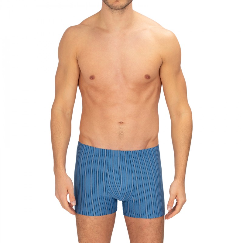 Schiesser_3-erSet_Trunks_Dunkelblau&Blau_gestreift