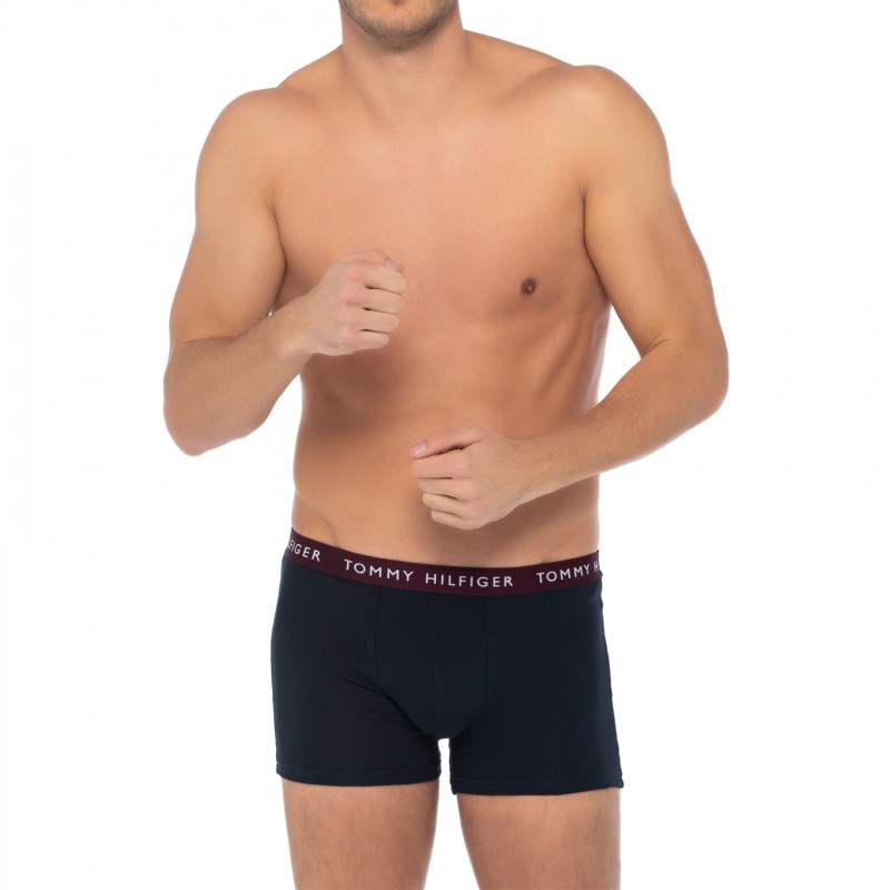 TommyHilfiger_3-erSet_Trunks_Blau_mitverschiedenfarbigemWebbund