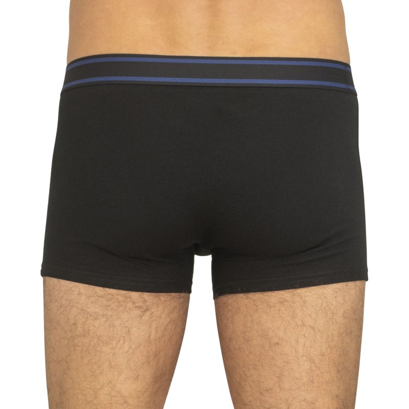 Jack & Jones 5-er Set Trunks Schwarz, Grau & Blau mit verschiedenfarbigen Webbund