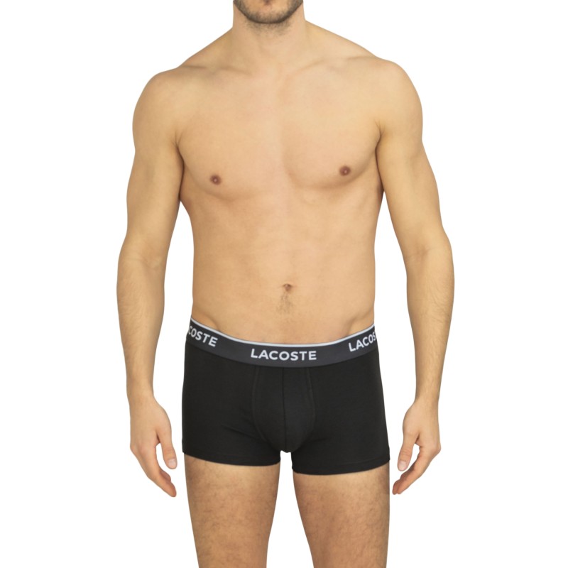 Lacoste_3-erSet_Trunks_Schwarz_mitverschiedenfarbigemWebbund
