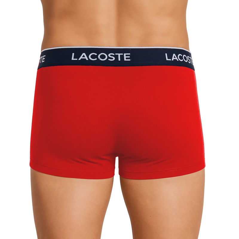 Lacoste 3-er Set Trunks Blau, Rot & Dunkelblau