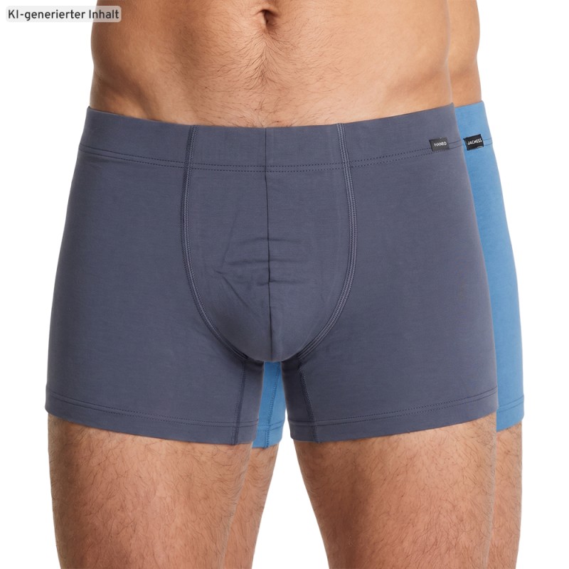 Hanro_2-erSet_Pants_Hellblau_Dunkelblau