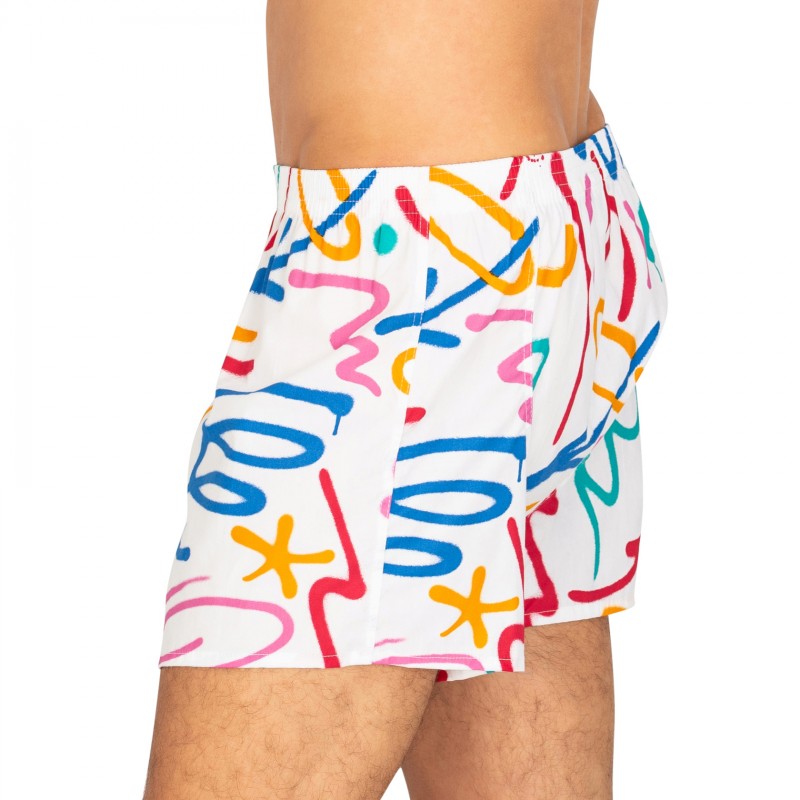 LousyLivin_2-erSet_Boxershorts_Grün&Weiße_mitMotiv