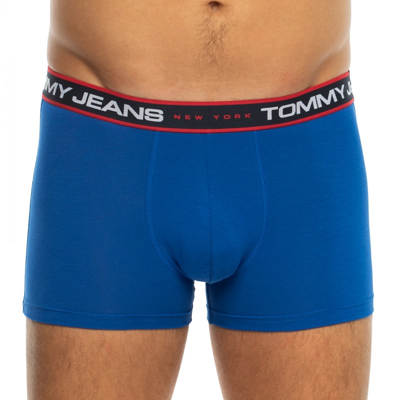 TommyHilfiger_3-erSet_Trunks_Blau&Pink_mitverschiedenfarbigemWebbund