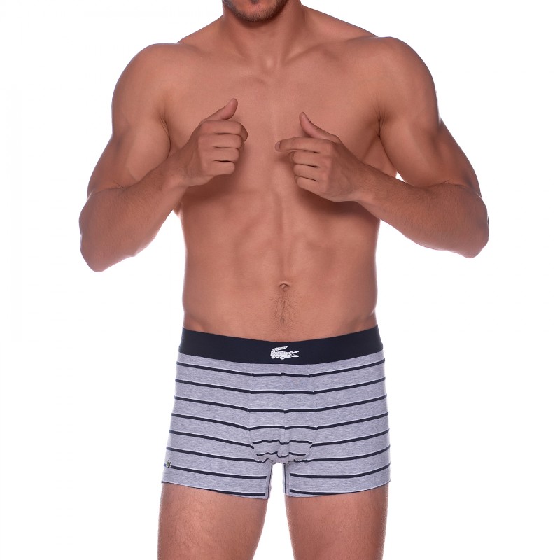 Boxerman_Boxershorts_Herrenunterwäsche_Retroshorts_Lacoste_3-er Set_Trunks_Grau