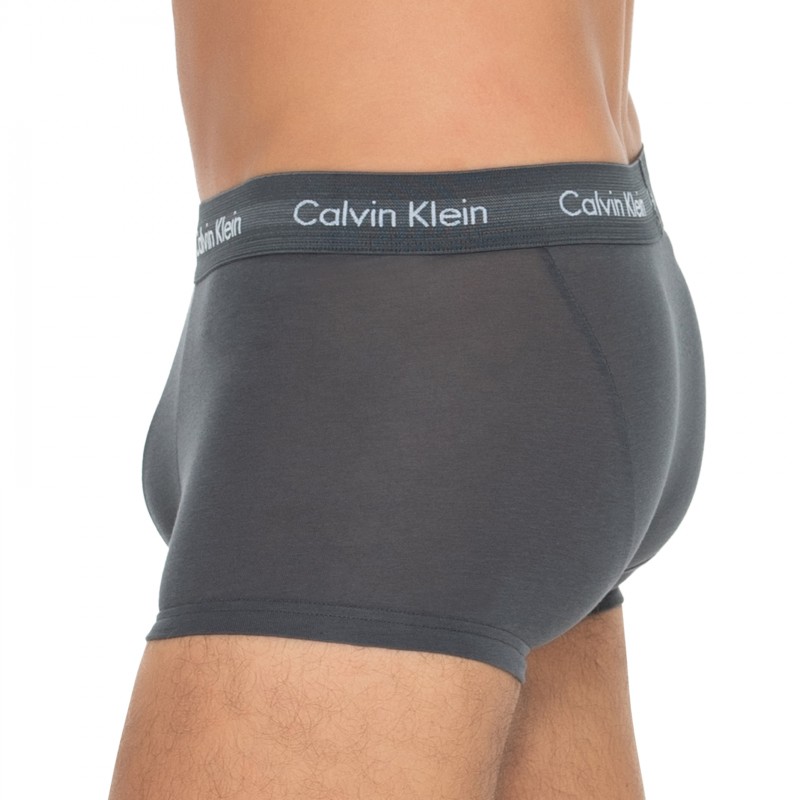 Calvin Klein_3-er Set_Low Rise Trunks_Grün Türkis & Grau