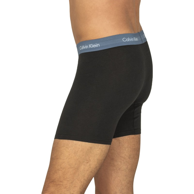 CalvinKlein_3-erSet_BoxerBriefs_Schwarz_mitverschiedenfarbigemWebbund
