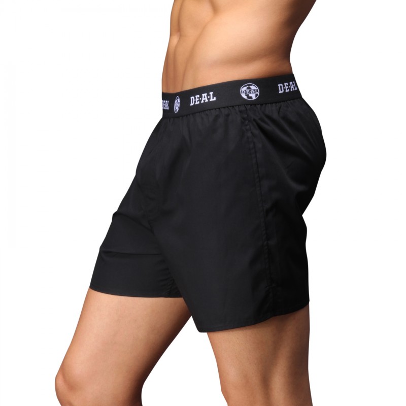 D.E.A.L International Boxershorts Schwarz mit Logo Bund
