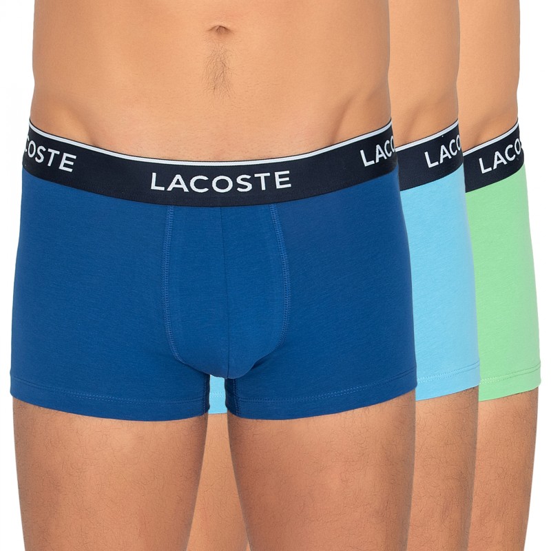 Lacoste_3-erSet_Trunks_Blau&Grün