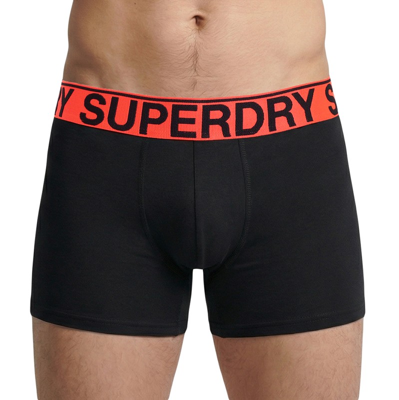 Superdry_3-erSet_Trunks_Schwarz,Orange&Grau