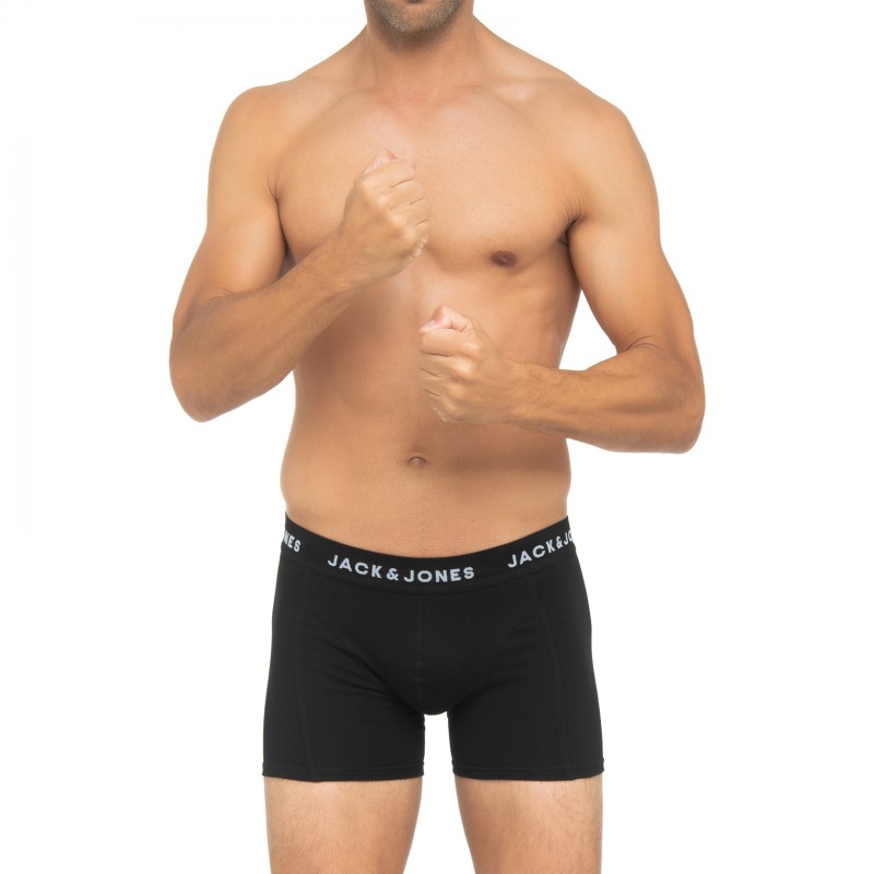 Jack & Jones 7-er Set Trunks Blau, Grau & Schwarz