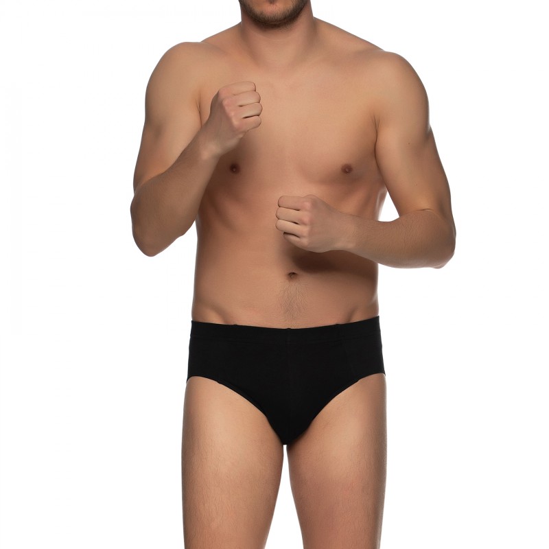 Boxerman_Herrenunterwäsche_Schiesser_3-er Set_Slips_Schwarz