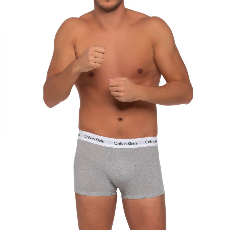Boxerman_Herrenunterwäsche_Boxershorts_Calvin Klein_3-er Set_Trunks_Grau
