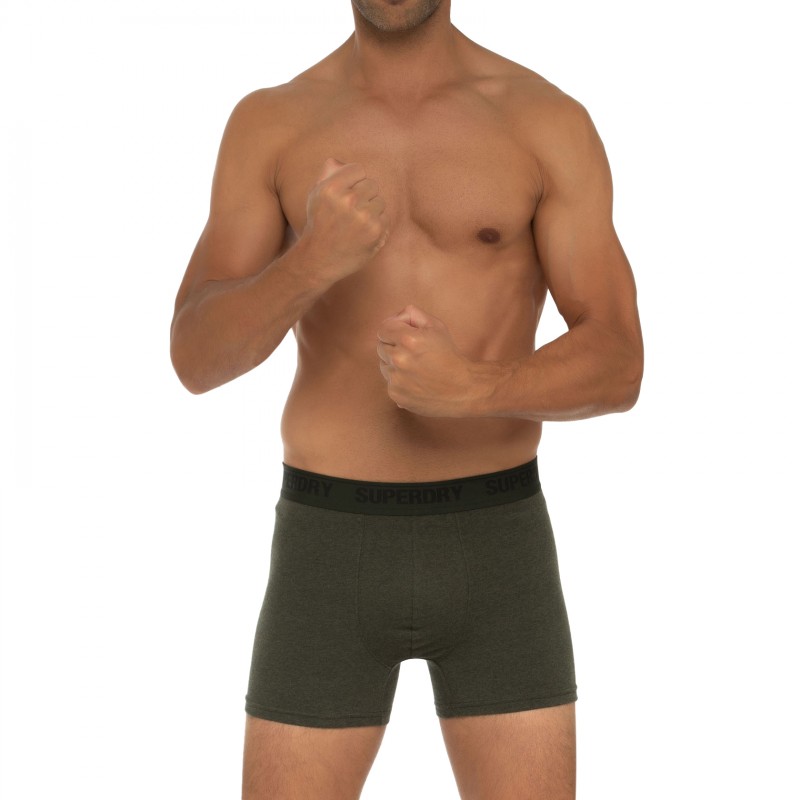 Boxerman_Herrenunterwäsche_Boxershorts_Superdry_2-er Set_Boxer Briefs_Khaki