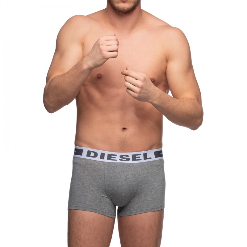 Boxerman_Herrenunterwäsche_Boxershorts_Diesel_3-er Set_Trunks_Schwarz Grau & Weiß