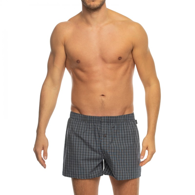 Hanro_Boxershorts_Grau&Blau_kariert