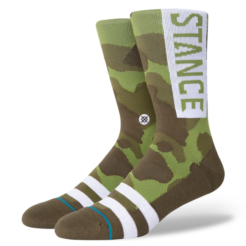 Boxerman_Herrensocken_Sportsocken_Stance_Socken_Oliv Camouflage