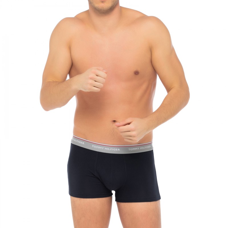 TommyHilfiger_3-erSet_Trunks_Dunkelblau_mitverschiedenfarbigemWebbund