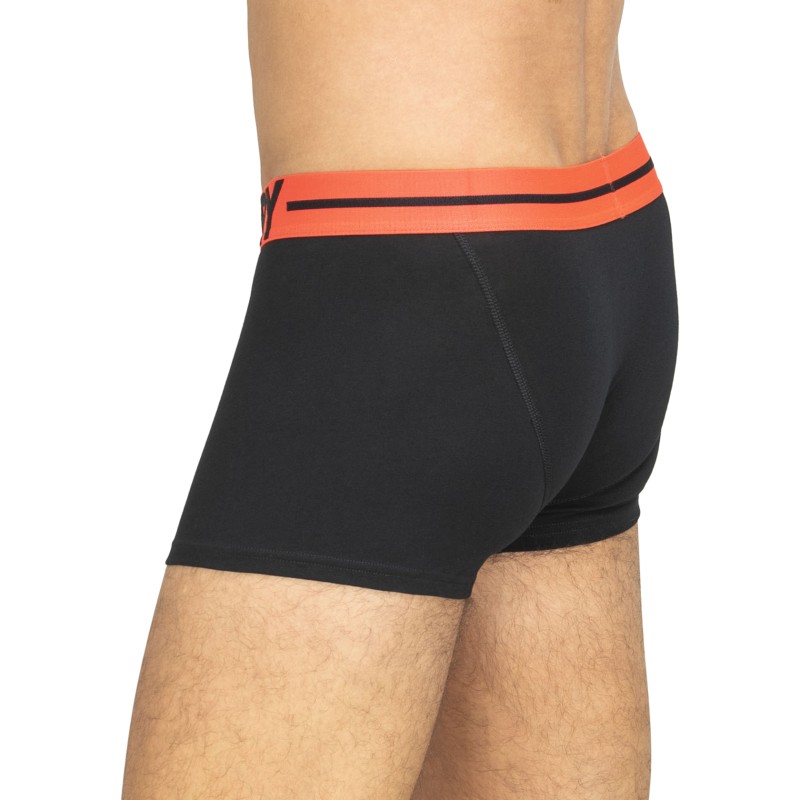Superdry 3-er Set Trunks Schwarz, Grau & Weiß gestreift