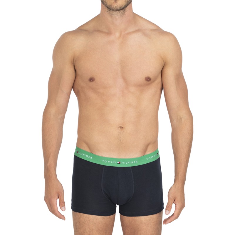 TommyHilfiger_3-erSet_Trunks_Blau_mitverschiedenfarbigemWebbund