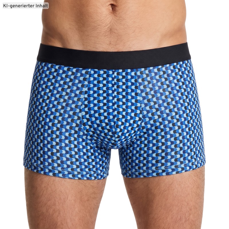 HOM_3-erSet_BoxerBriefs_Schwarz_Blau_mitMuster