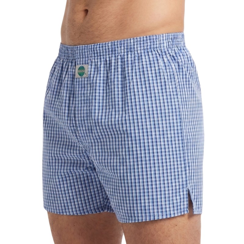 D.E.A.L. International 5-er Set Boxershorts kariert Blautöne