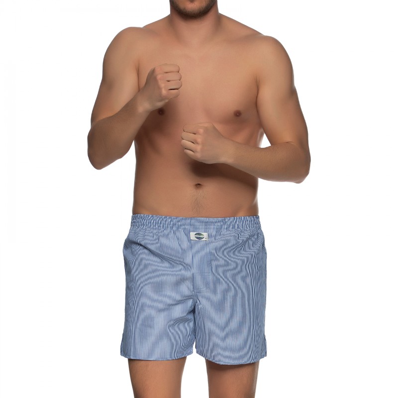 Boxerman_Herrenunterwäsche_D.E.A.L International_Boxershorts_Blau_Streifen
