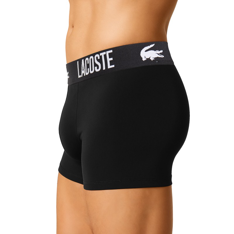 Boxerman_Herrenunterwäsche_Boxershorts_ Lacoste_3-er Set_Trunks_Schwarz