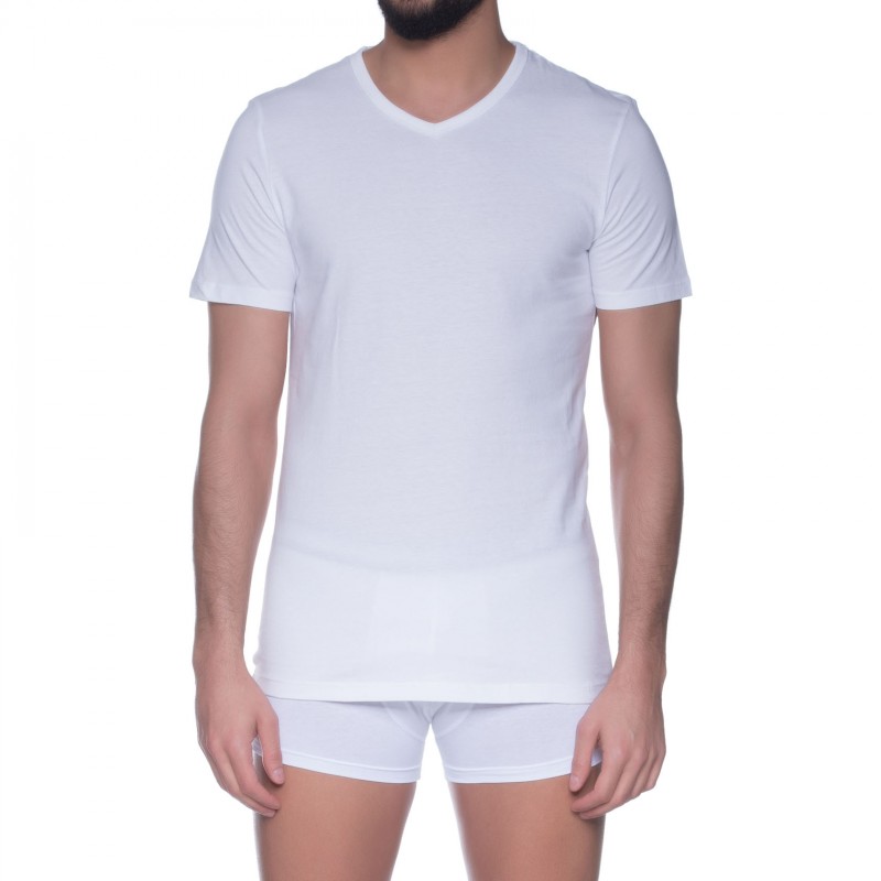 Jack & Jones_2-er Set_V-Neck_T-Shirts_Weiß