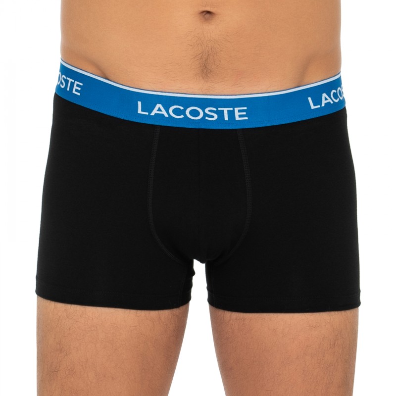 Lacoste_3-erSet_Trunks_Schwarz_mitverschiedenfarbigemWebbund