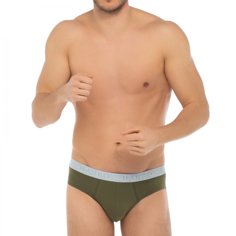 Hanro_2-erSet_Slips_Blau&Khaki