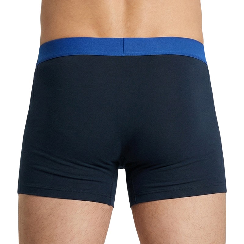 Schiesser_3-er Set_Shorts_Schwarz_mit_mehrfarbigen_Webbund