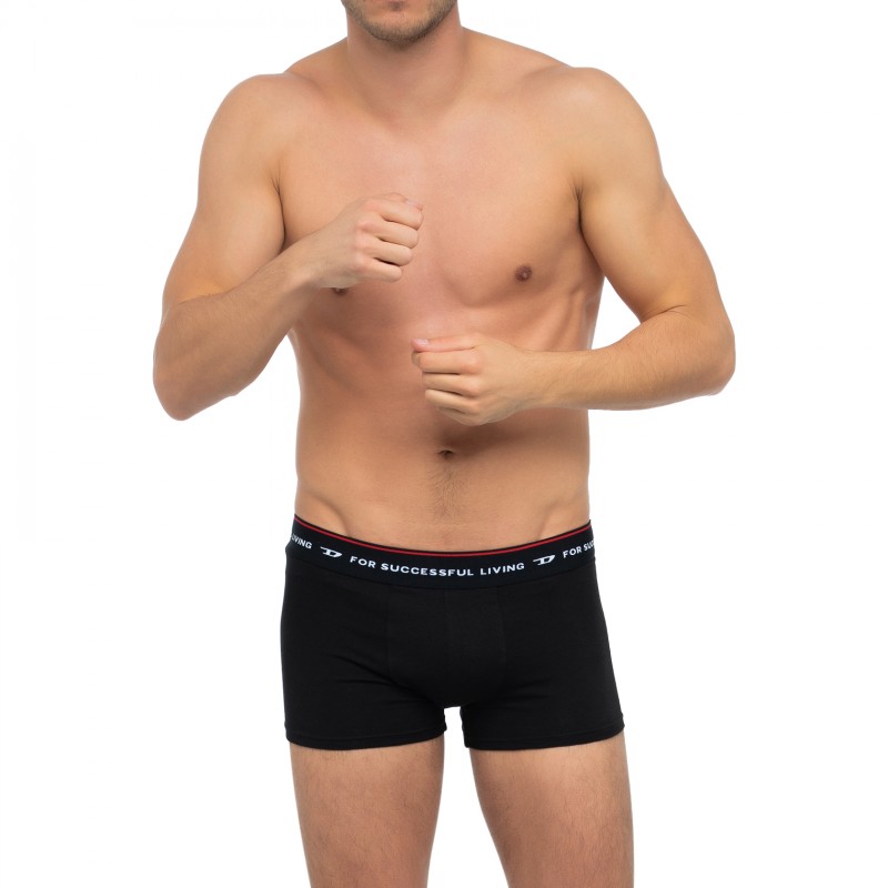 Boxerman_Herrenunterwäsche_Boxershorts_Retroshorts_Diesel_3-er Set_Trunks_Schwarz