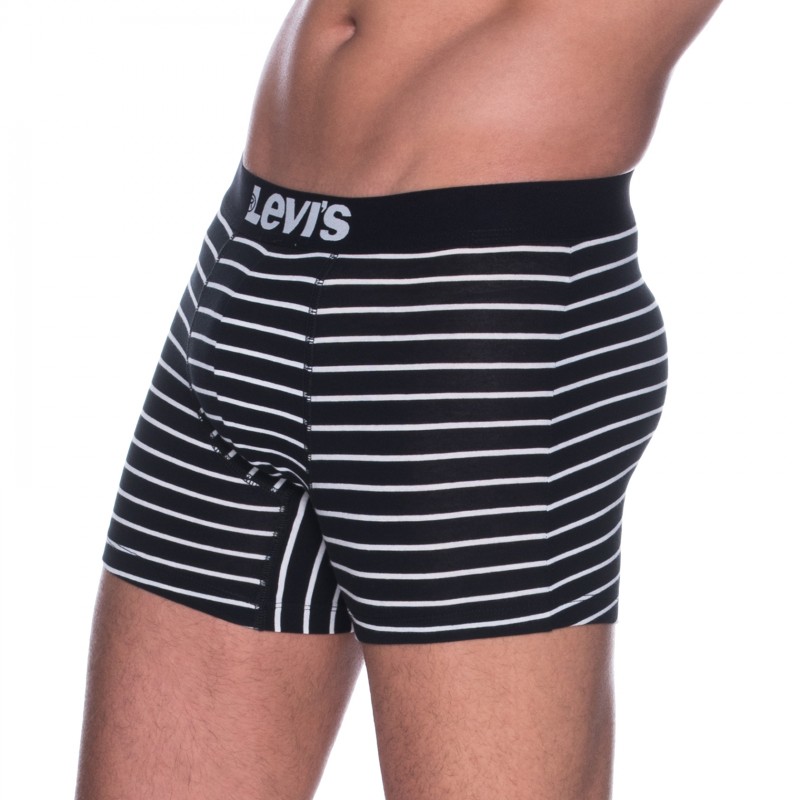 Levi's_2-er Set_Boxer Briefs_Schwarz gestreift