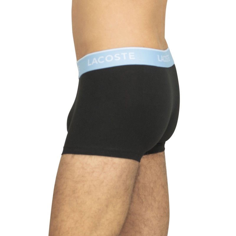 Lacoste_3-erSet_Trunks_Schwarz_mitverschiedenfarbigemWebbund